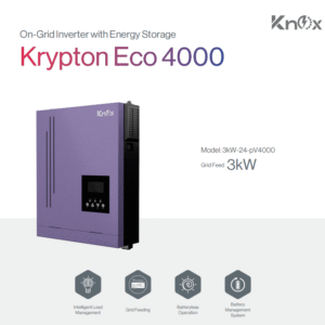 Krypton Eco 4000 On-Grid Inverter with Storage – 3kW